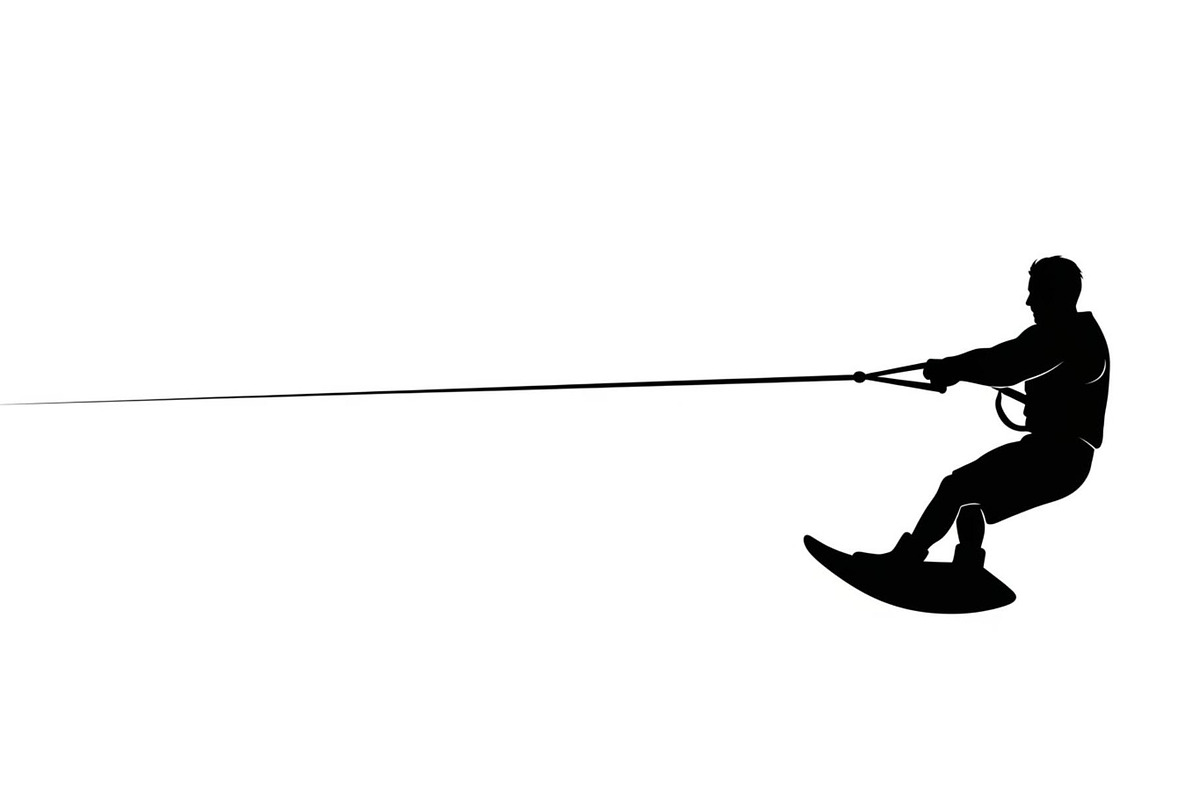 Water Ski Silhouette Vector Bundle, an Illustration by Designs_River (Photo 10 of 51)