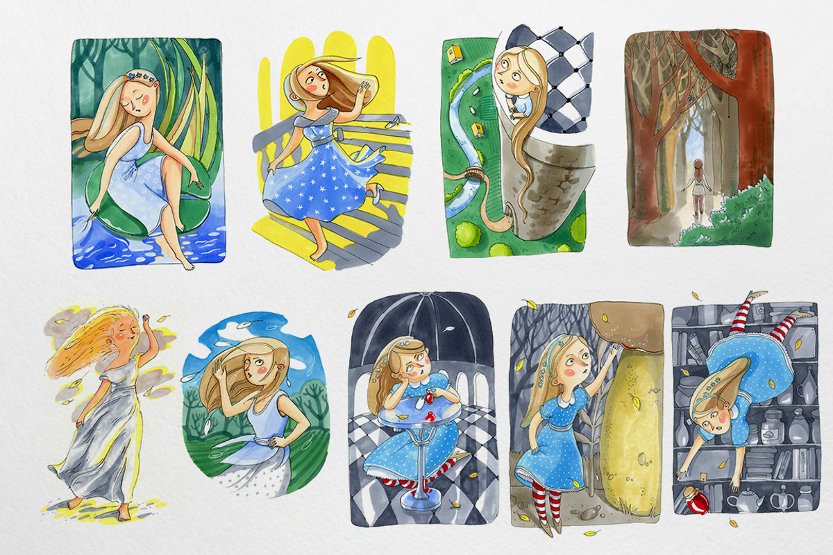 Color illustration about the girl, an Illustration by katyabuslaeva (Photo 3 of 4)