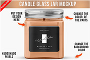 A Candle Glass Jar Mockup PSD, a Packaging Mockup by Bruno's Shop (Thumbnail 1 of 4)
