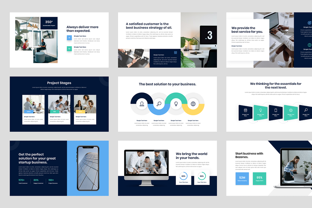 Company Business PowerPoint, a Presentation Template by Biwarastudio (Photo 4 of 5)