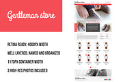 Gentleman Store PSD retina-ready, a Websites & App Template by Knofe (Thumbnail 1 of 2)