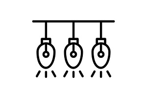 Lights Line Icon, an Icon by Pexelpy