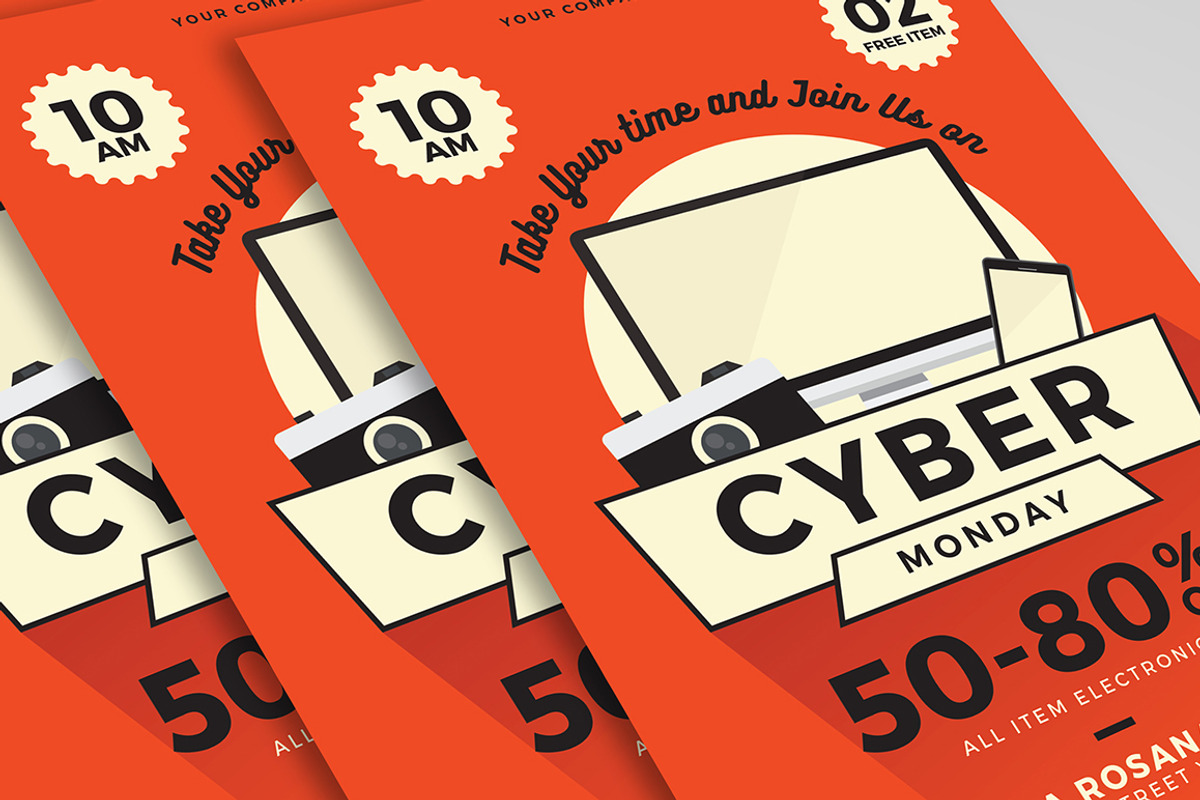 Cyber Monday Flyer, a Flyer Template by Tokosatsu (Photo 3 of 3)