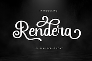 Rendera - Elegant Script Font, a Script Font by LetterJos (Thumbnail 1 of 10)