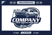 Classic car wash logo : Detailing, a Branding & Logo Template by slLametDesigns (Thumbnail 1 of 6)