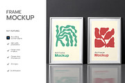 Art Photo Frame Mockup Set, an Advertising Mockup by graphypix (Thumbnail 2 of 4)