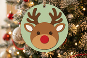 Reindeer Ornament Laser Cut File, an Object Graphic by Libby Wishes (Thumbnail 2 of 3)