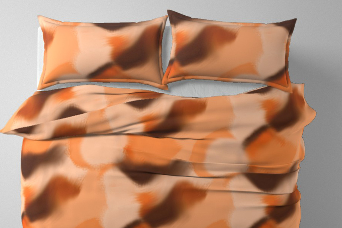 Orange tie dye shapes abstract brush, a Pattern Graphic by Nocito Design (Photo 4 of 6)