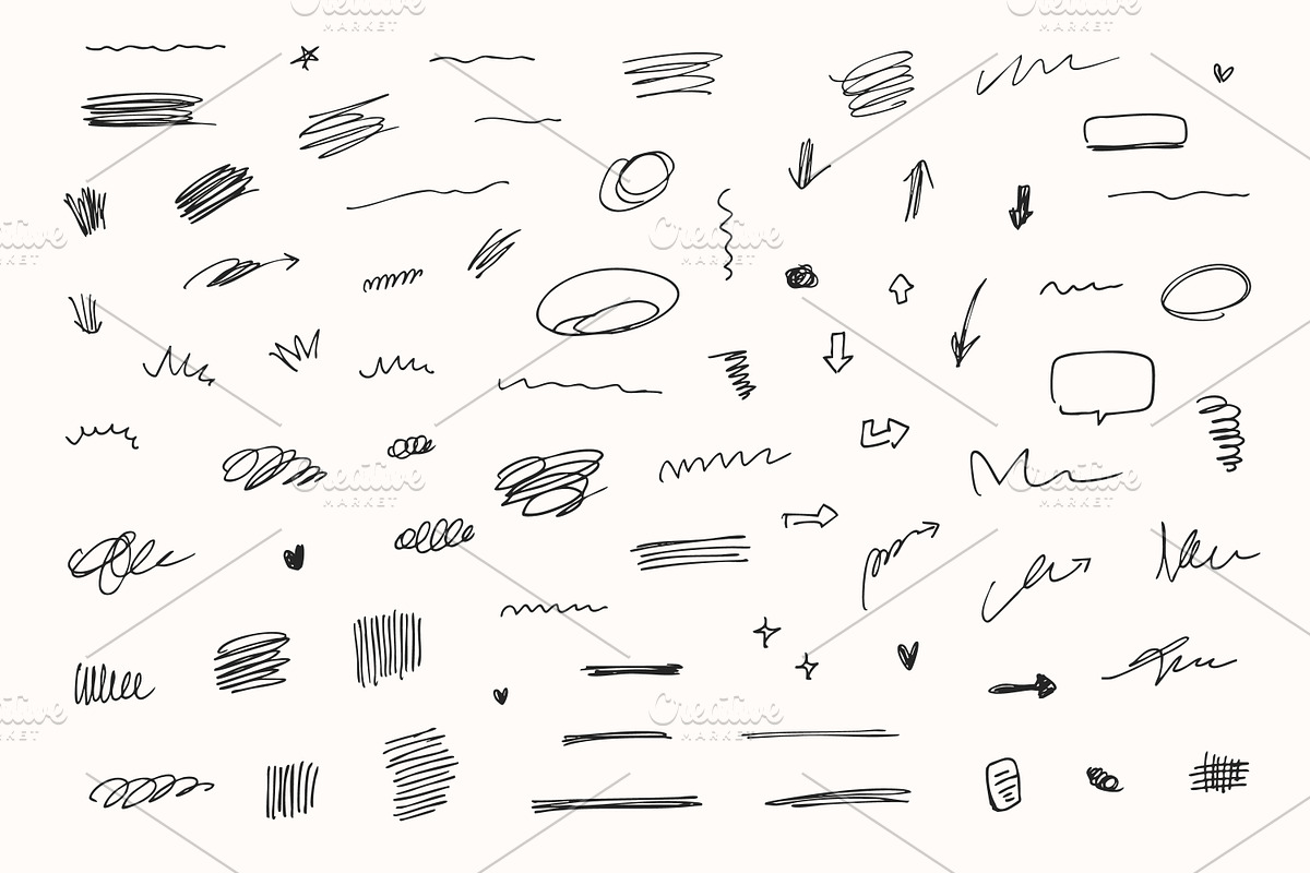279 Hand drawn doodles set, an Object Graphic by Pinkbrush (Photo 2 of 5)