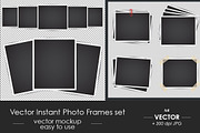 Vector Instant Photo Frames set, a Print Template by OKart.studio (Thumbnail 1 of 5)