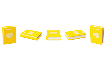 Close paper book with yellow hard, an Object 3D Model by YuliiaOsadcha
