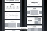 Unique Website Sections Kit in Figma, a Wireframe Template by nwdigitalstore (Thumbnail 14 of 14)
