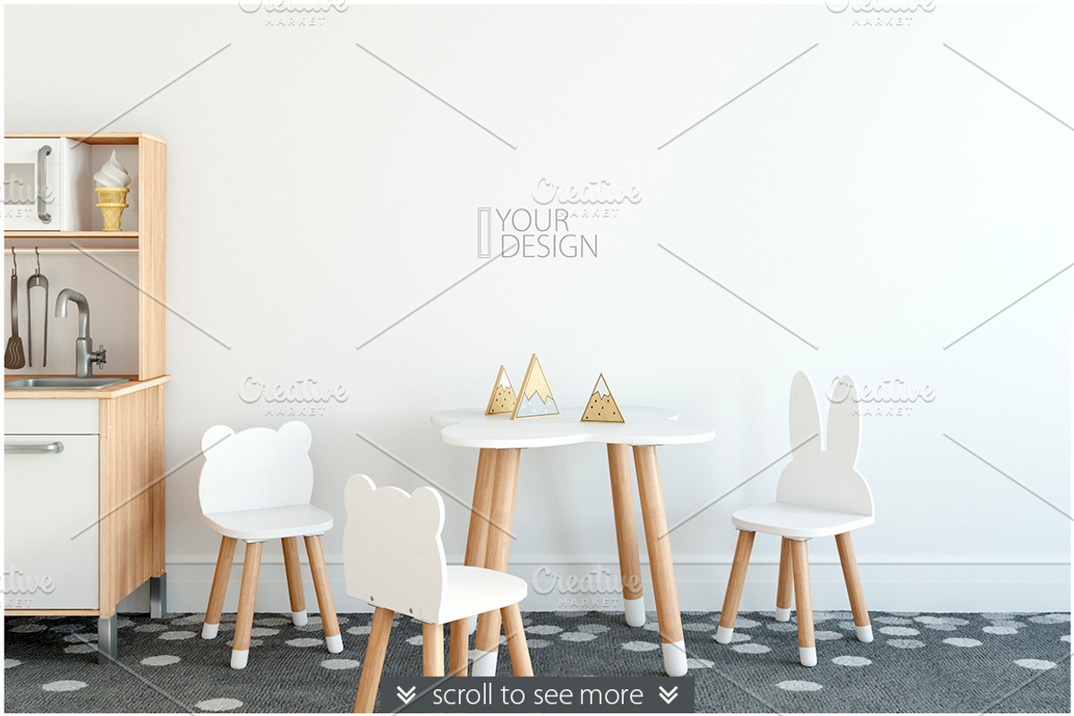 KIDS WALL & FRAMES Mockup Bundle - 3, a Print Template by Yuri-U (Photo 2 of 33)