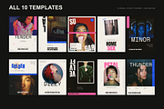 SIGNAL RISO | 10 Canva Templates, a Social Media Template by BlancheStudio (Thumbnail 9 of 9)