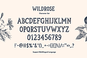 Wildrose - The Vintage Letterpress, a Serif Font by Graphicfresh (Thumbnail 5 of 7)