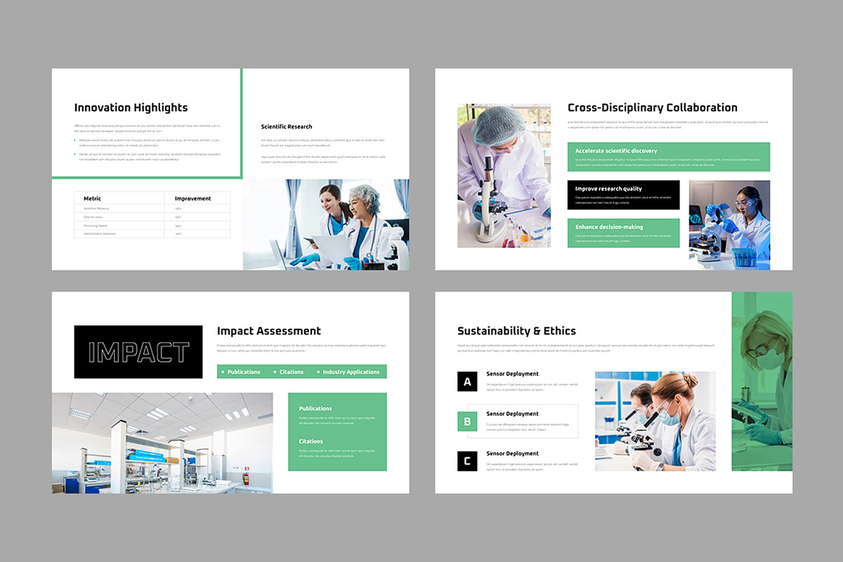 Scientific Presentation template, a Presentation Template by White Graphic (Photo 9 of 11)