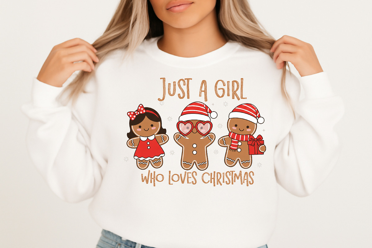 Just a Girl Who Loves Christmas Png, an Illustration by Libby Wishes (Photo 7 of 8)