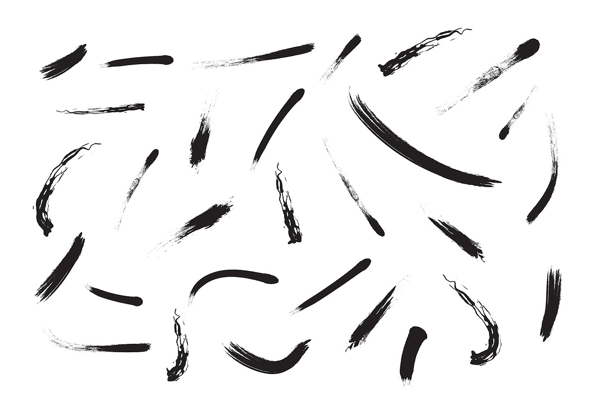 Black and Colorful Brush Stroke, an Object Illustration by ContestDesign (Photo 3 of 3)