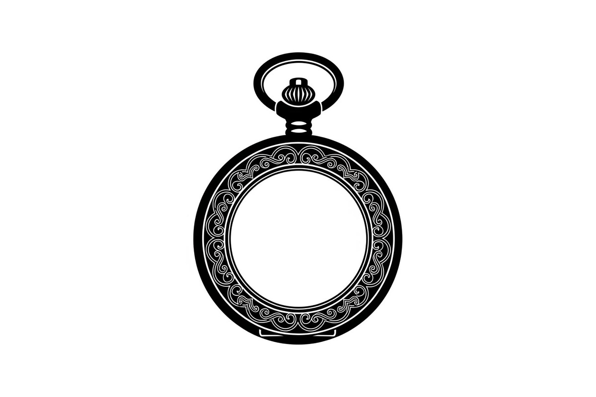 Vintage Pocket Watch SVG Bundle, an Illustration by yasushie (Photo 16 of 31)