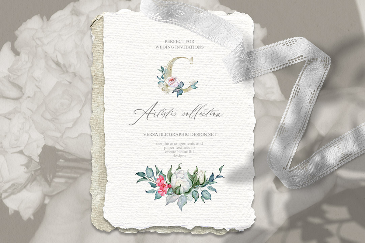 Watercolor Improvisation+Alphabets, a Texture Illustration by Eva Katerina (Photo 19 of 19)