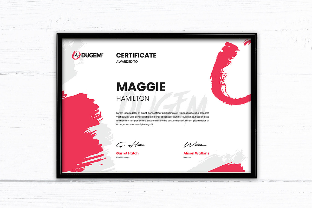Certificate - Dugem 2, a Templates & Theme by Themes Awesome (Photo 2 of 3)