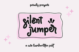 Silent Jumper, a Handwritten Font by BearyType Studio