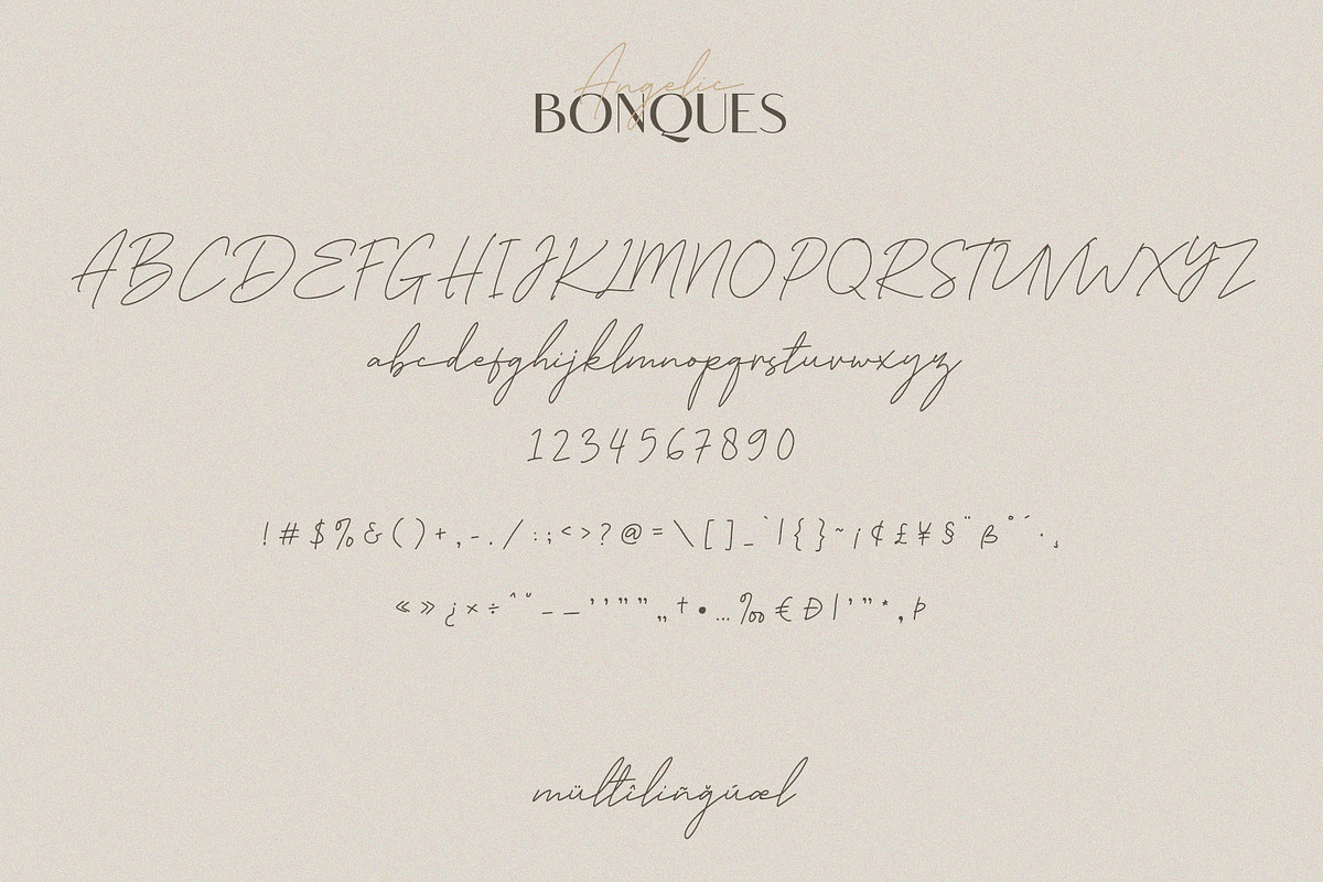Angelic Bonques - Font Duo preview 7