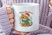 Crochet Christmas Kitten PNG, an Illustration by CraftArtStudio (Thumbnail 3 of 4)