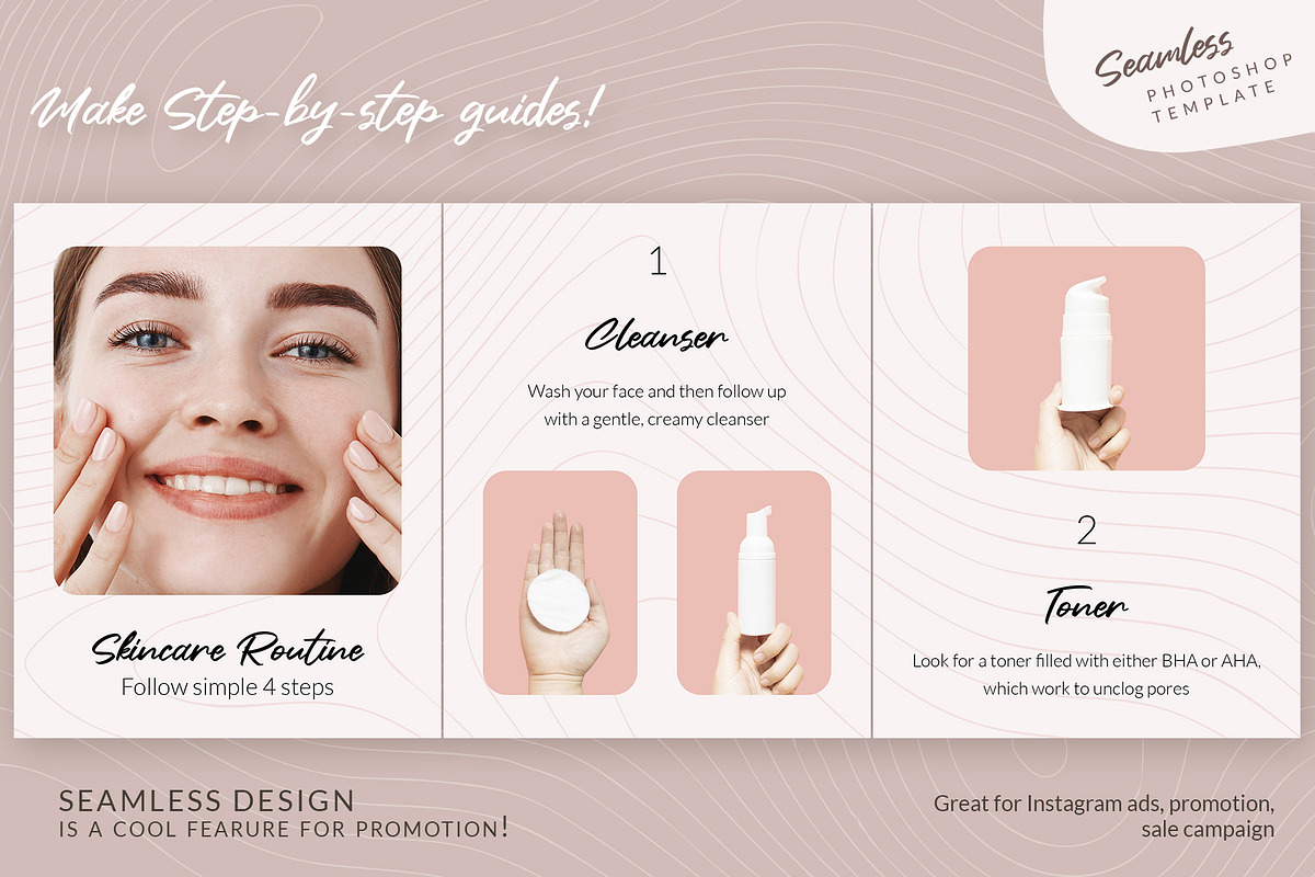 Step by step Instagram Carousel, a Social Media Template by Andrew ...