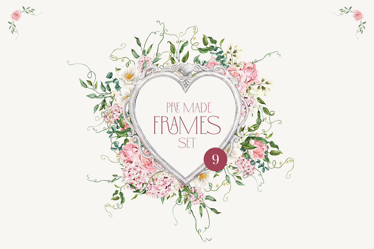FEBRUARY Romantic Watercolor Set, an Object Graphic by Kaleriia (Photo 5 of 12)