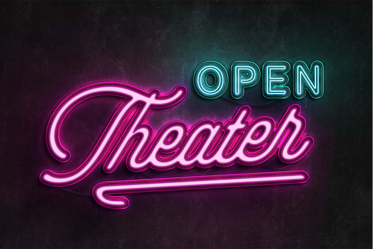 Realistic Neon Sign Pack Text Effect, a Layer Style Add-On by Sixtysix Labs (Photo 2 of 9)