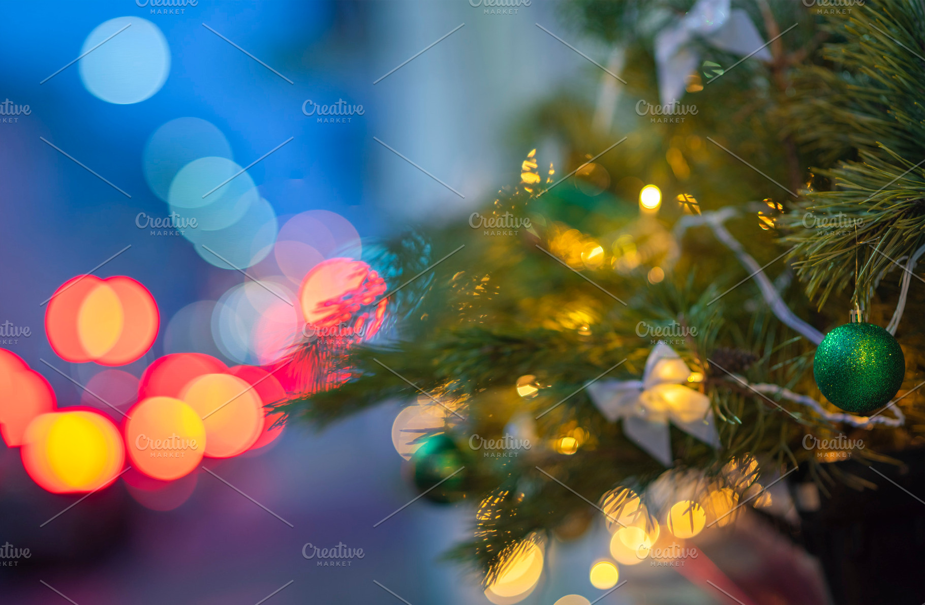 Christmas tree on a city street, a Photo by Pictures for you!!!!!!!!!