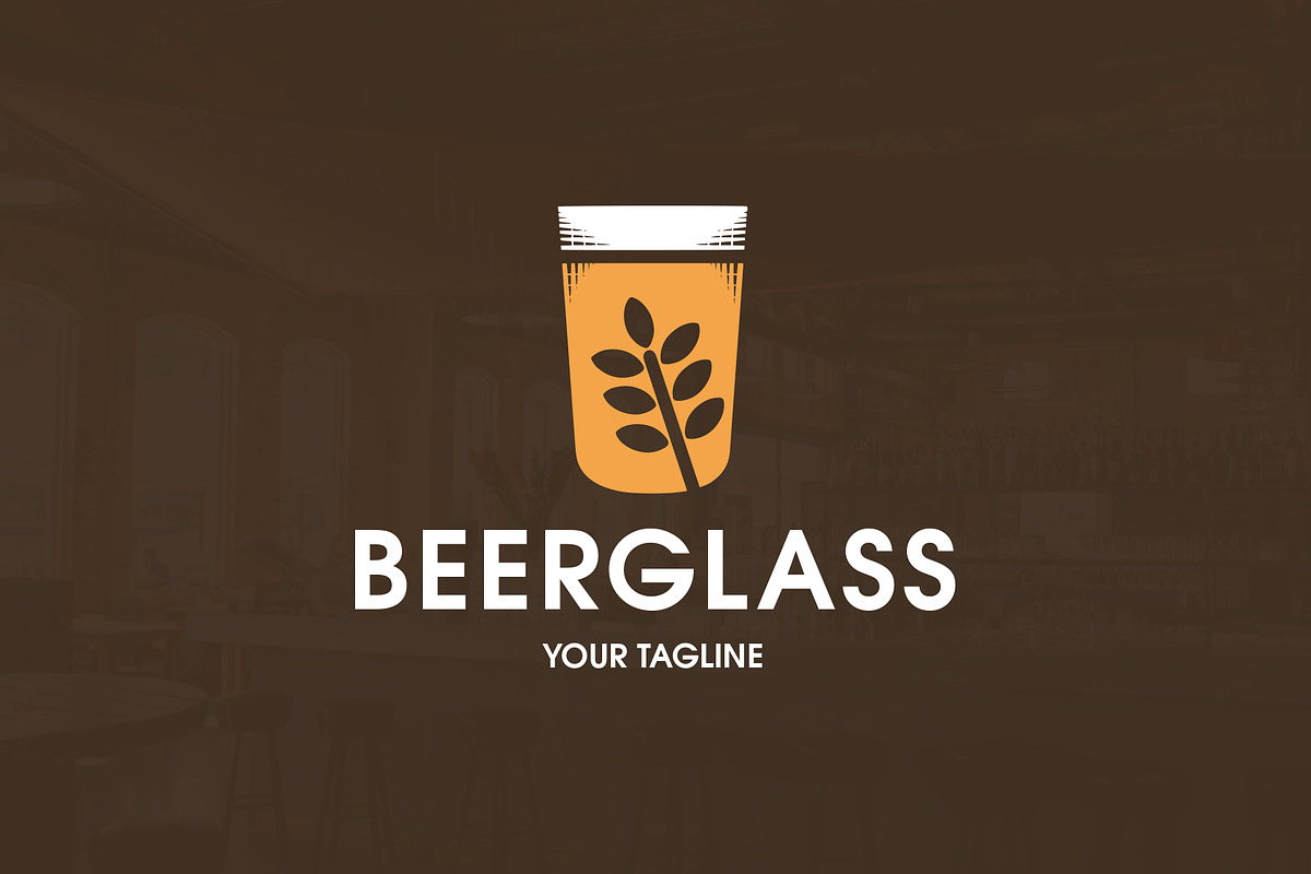 Beer Glass Vector Logo Template, a Branding & Logo Template by vectorwithin (Photo 2 of 3)