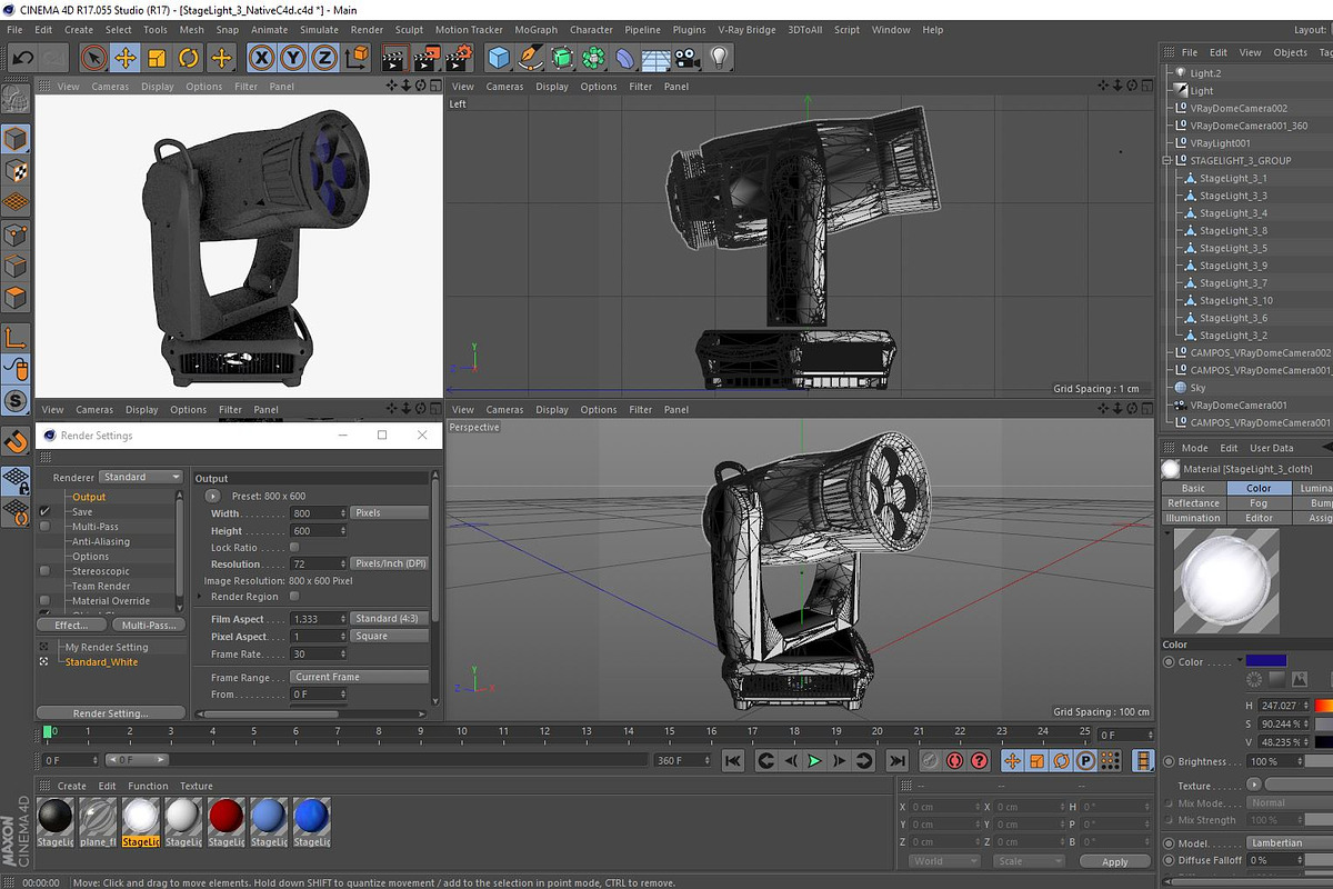 Stage Lighting Collection-14 PCS, an Object 3D Model by akerStudio (Photo 277 of 309)