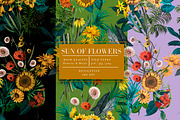 Sunflower Pattern denim, a Wallpaper Graphic by Luiz da Rolt Grathwohl (Thumbnail 2 of 10)