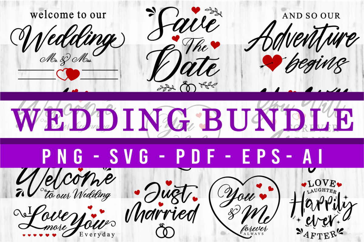 Wedding Sign SVG Bundle, Farmhouse, an Object Graphic by D2PUTRI (Photo 1 of 12)