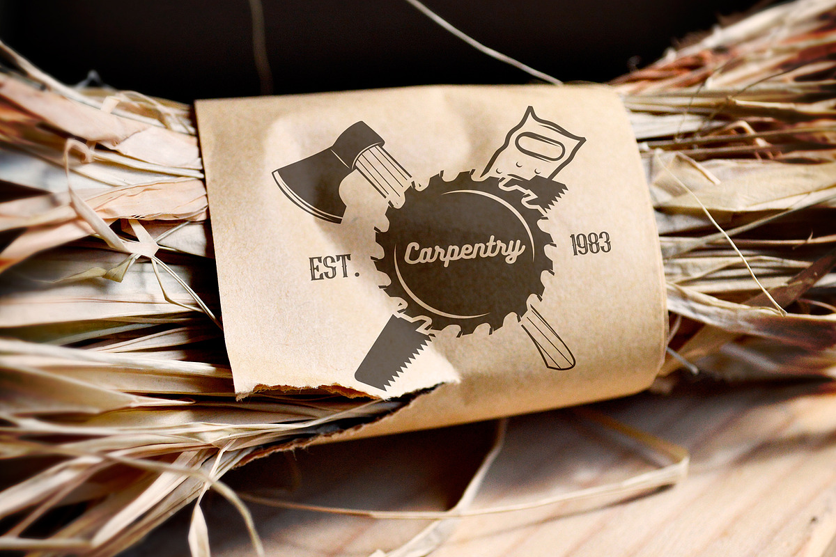 Woodworking, logos & design elements, a Branding & Logo Template by DOBROGRAPH (Photo 2 of 8)