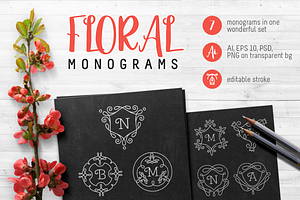 Monograms set