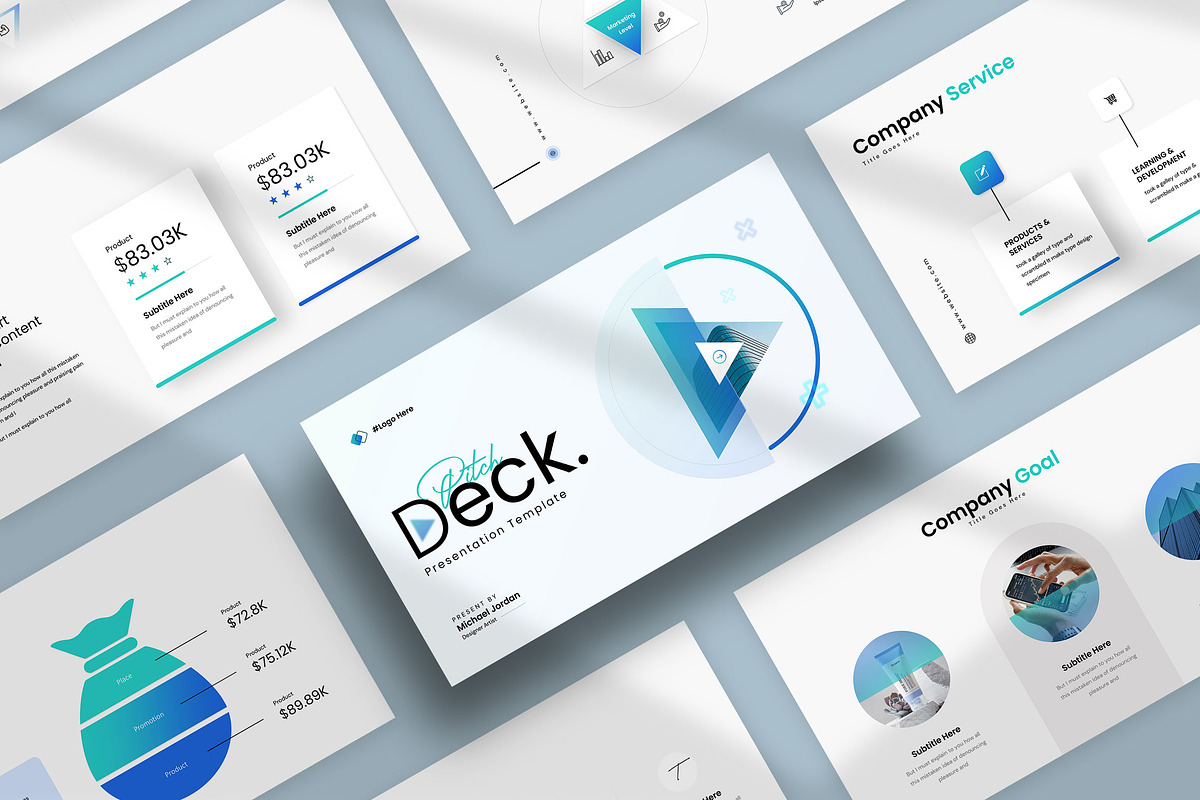 Startup Pitch Deck Presentation, a Presentation Template by KreateTribe