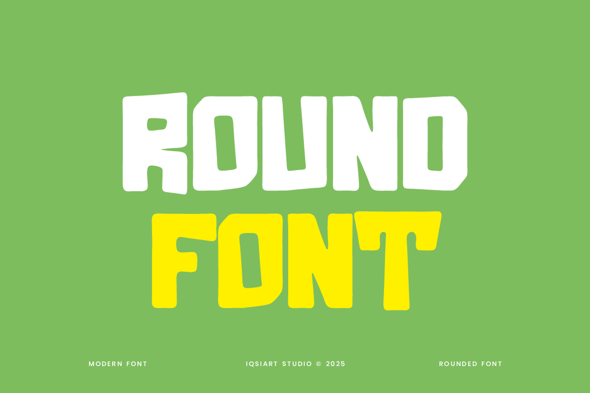 Gambol - Round Font, a Sans Serif Font by Iqsiart Studio (Photo 3 of 6)