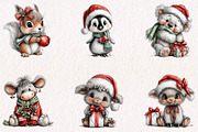Christmas Cuties Celebration, a Seasonal Illustration by CreationArt (Thumbnail 2 of 7)