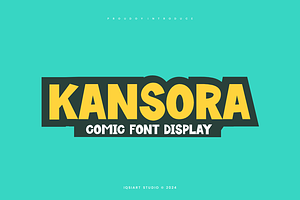 Kansora - Comic Font, a Sans Serif Font by Iqsiart Studio