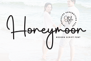 Honeymoon | Script Font, a Handwritten Font by Scratchones (Thumbnail 1 of 8)