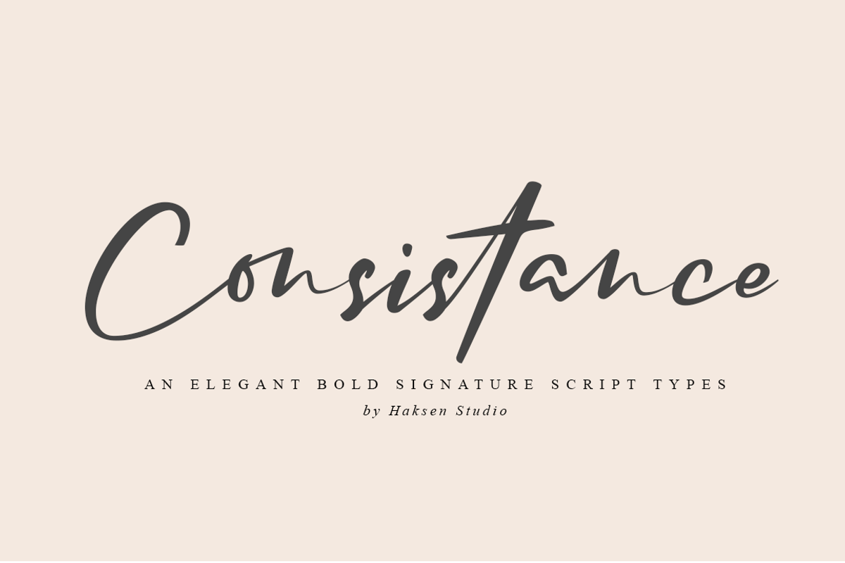 Consistance Bold Signature Script
