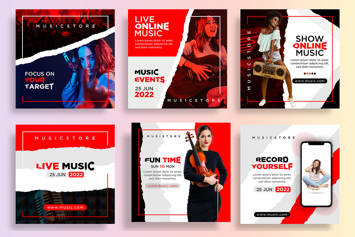 Social Media Post Banner Template, a Social Media Template by MightyDesign (Photo 3 of 6)