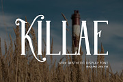 Killae Serif Aesthetic Display Font, a Serif Font by Maulana Creative (Thumbnail 1 of 7)