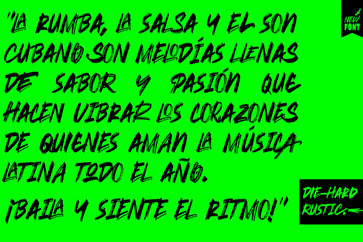 DIE-HARD - FONT DUO, a Handwritten Font by NasArt© (Photo 10 of 11)