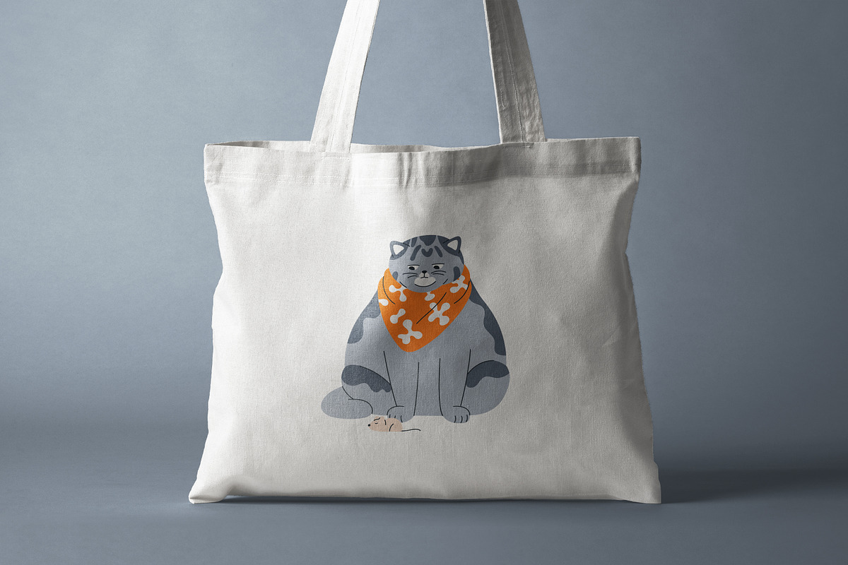 Cute, funny, comic cats. Cartoon set, an Animal Illustration by Good Studio (Photo 20 of 20)