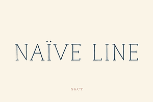 Naive Line Font Collection