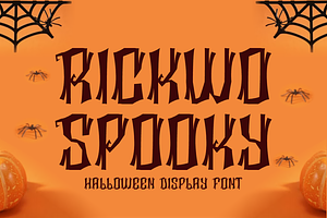 Rickwo Spooky - Halloween Font, a Blackletter Font by Iqsiart Studio